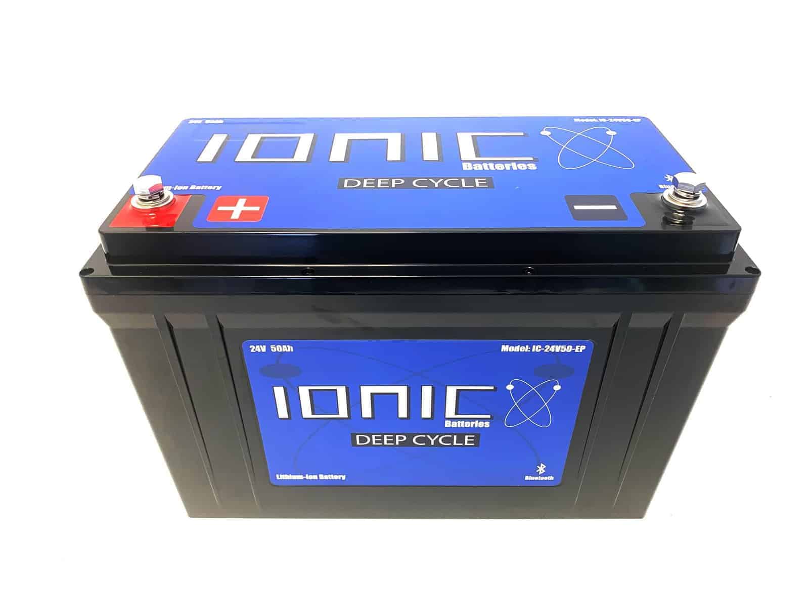 Ionic Lithium 24V 50Ah | LiFePO4 Deep Cycle Battery + Bluetooth