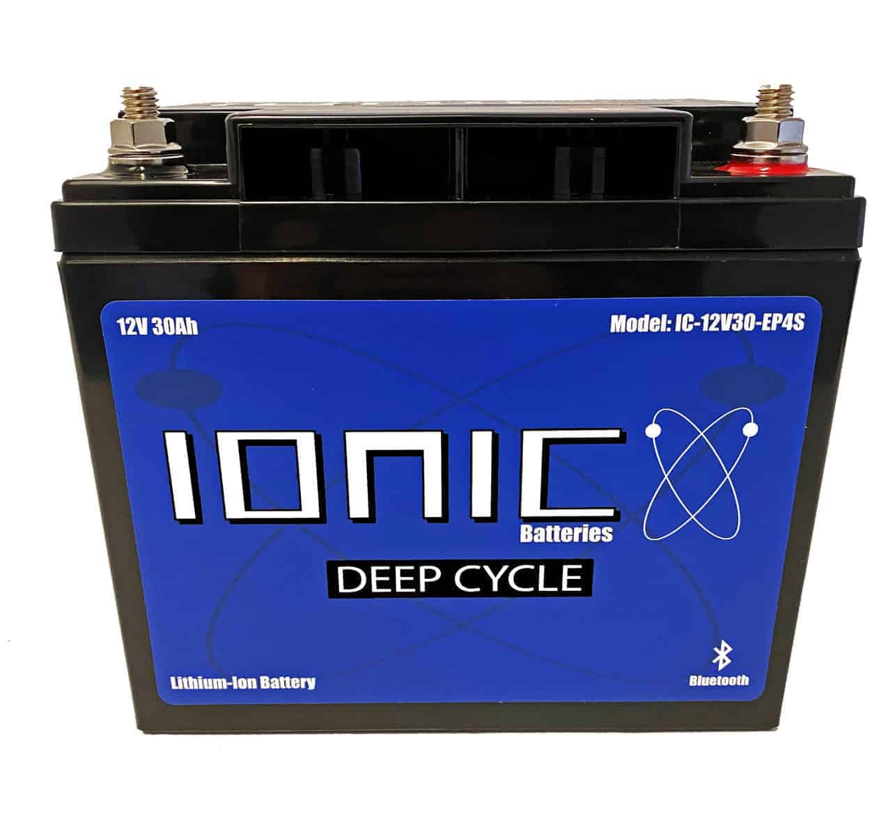 Ionic Lithium 12V 30Ah | LiFePO4 Deep Cycle Battery + Bluetooth