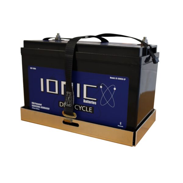 Image of an Ionic lithium 36v 50ah, lifepo4 deep cycle battery.