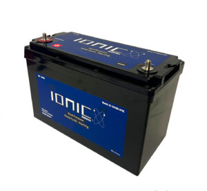ionic lithium 12v 100ah | lifepo4 deep cycle battery + bluetooth