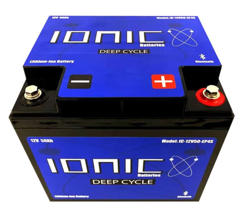 Ionic Lithium RV Battery 12V 50Ah LiFePO4 Battery