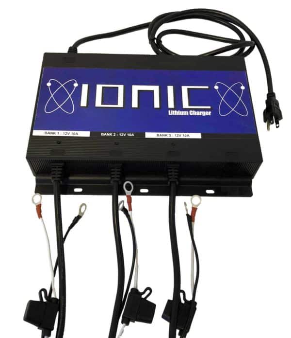 Image of an Ionic 3 bank battery charger.