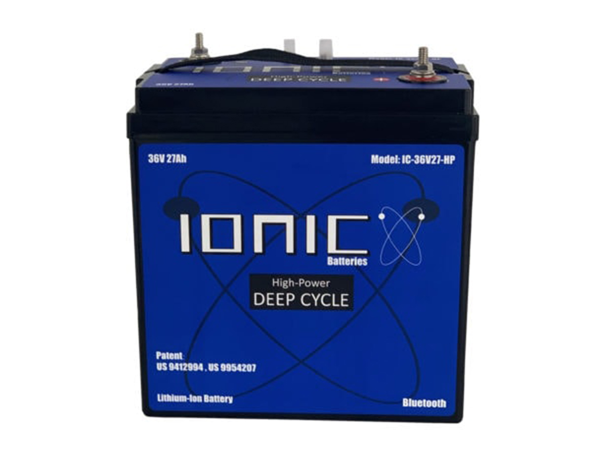 Ionic Lithium 36V 27Ah | GC2 Golf Cart LiFePO4 Deep Cycle Battery +  Bluetooth
