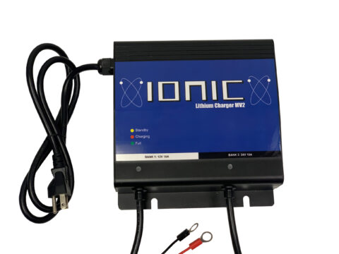 ionic 24v multi voltage lithium lifepo4 charger | 24v 10a + 12v 10a
