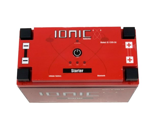 Top of the Ionic Lithium 12v S4 | 300 CCA | Lifepo4 starter battery + Bluetooth.