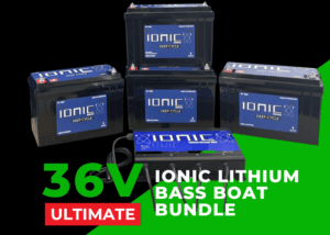 Promotional image for Ionic lithium batteries.