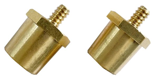 Two terminal adapters, side view.