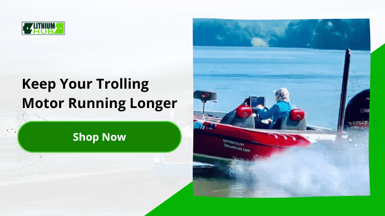 Call to action button featuring the text "Keep Your Trolling Motor Running Longer" to enhance motor longevity.