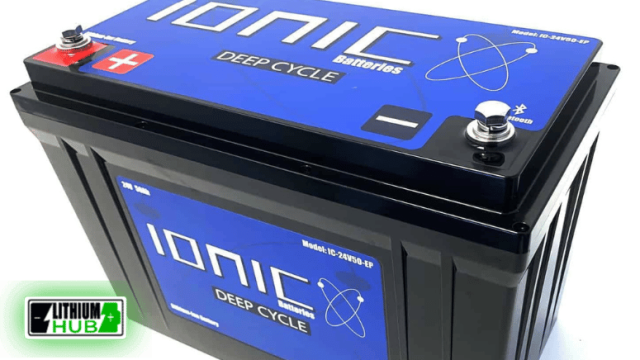 Ionic lithium deep cycle battery designed for reliable energy storage and long-lasting performance.