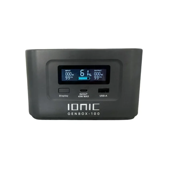 ionic genbox 100 portable power bank | usb c pd 100w with lifepo4 battery