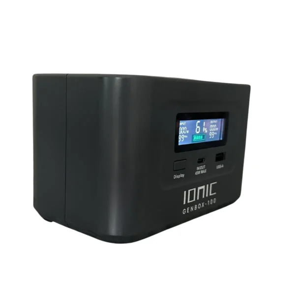ionic genbox 100 portable power bank | usb c pd 100w with lifepo4 battery