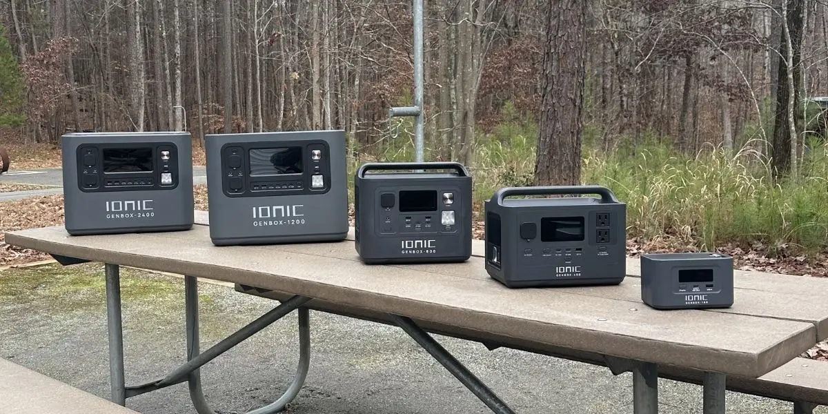 ionic genbox 400 portable power station | 300wh battery with 400w ac output