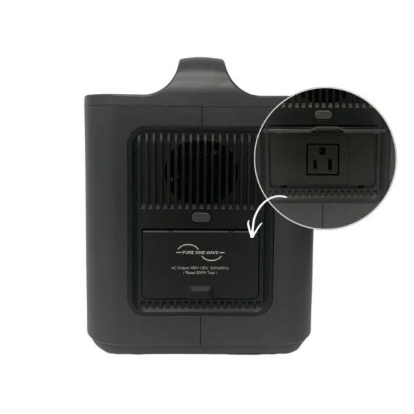 ionic genbox 800 portable power station | 800w pure sine wave with lifepo4 battery