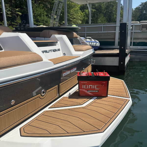 ionic lithium 12v 100ah s12m | 1280 ca | lifepo4 marine pontoon starter battery