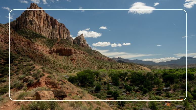 watchman campground, zion national park, utah