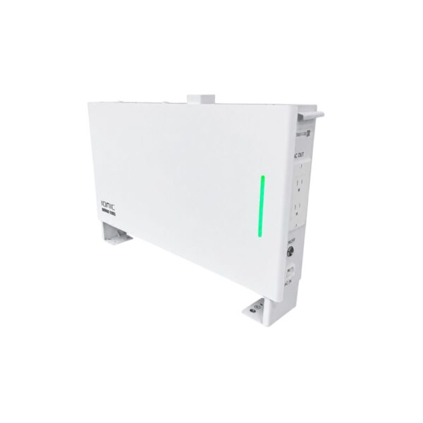 ionic genbox 1200s | 1200w slim battery backup with sub 20ms ups for essential appliances white, base + 1 add on battery
