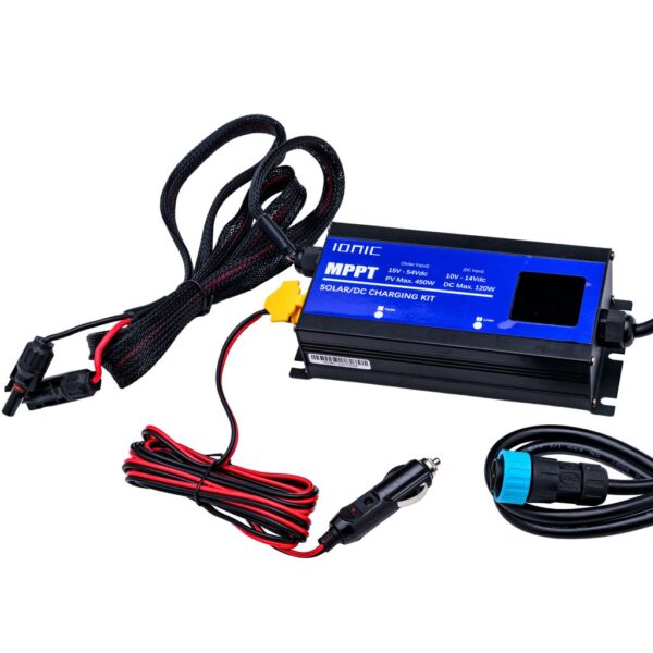 ionic genbox mppt solar/dc charging kit | solar & 12v car charging for genbox 1200s